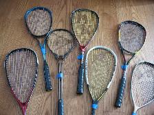 Tons of Squash Rackets