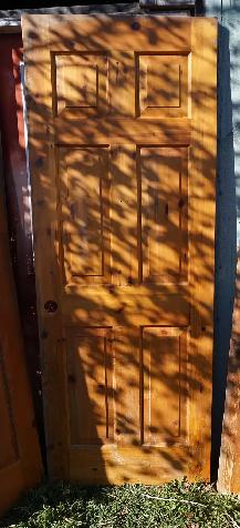 4 SOLID PINE 6 PANEL INTERIOR USED DOORS - 3X30' & 1X18' - Photo 2