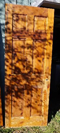 4 SOLID PINE 6 PANEL INTERIOR USED DOORS - 3X30' & 1X18' - Photo 3