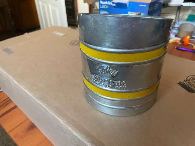 vintage Foley flour sifter chine
