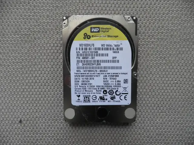 WD VelociRaptor 10K RPM SATA 2.5' hard drive