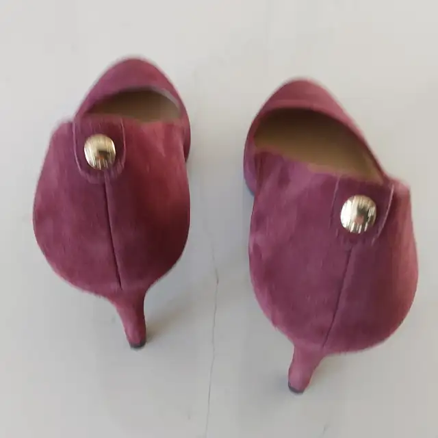 Soulier de suède bourgogne Michael Kors, grandeur 6 - Photo 5