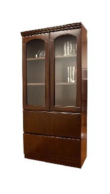 High-End Wood Veneer Bookcase & Storage Cabinets - Photo 5