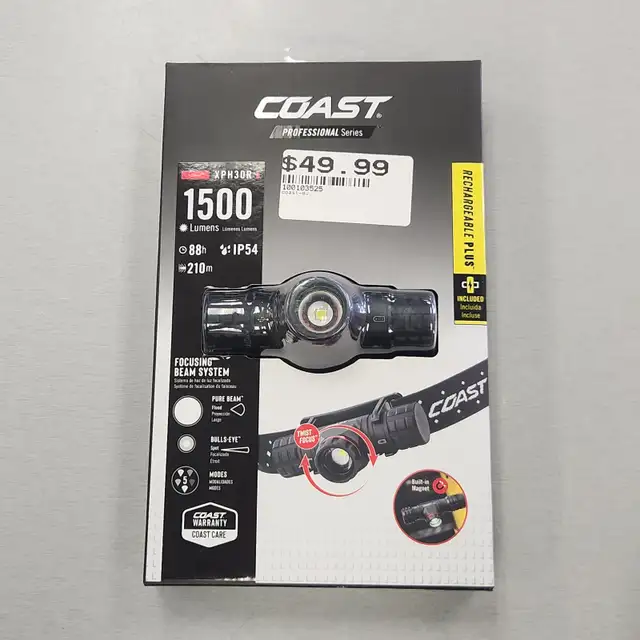 Coast XPH30R Headlamp 1500 lumens - BRAND NEW