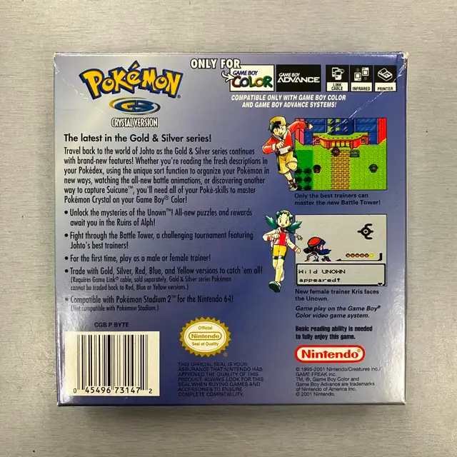 Pokémon Crystal GBC COMPLETE IN BOX AUTHENTIC - Photo 2