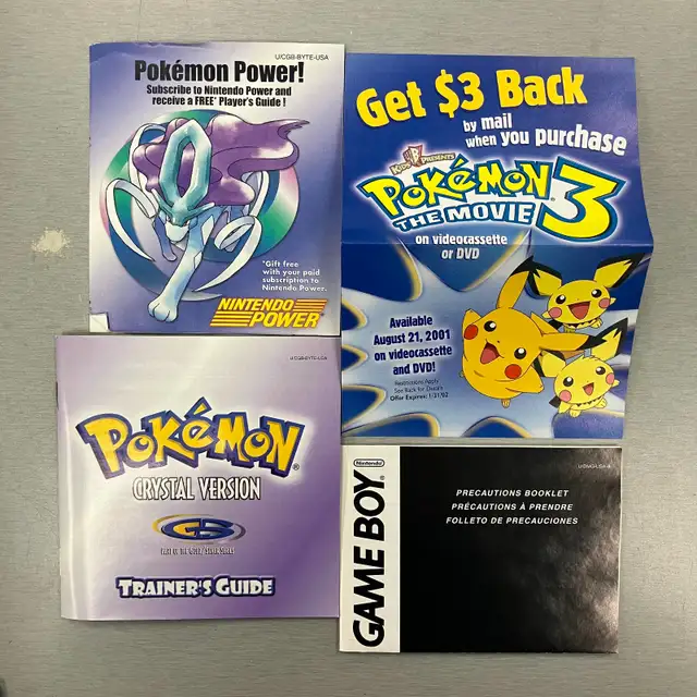 Pokémon Crystal GBC COMPLETE IN BOX AUTHENTIC - Photo 3