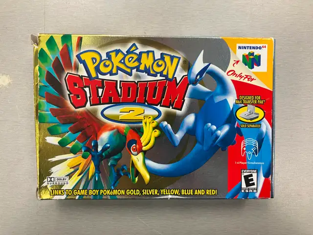 Pokémon Stadium 2 with Box (Nintendo 64, 2001)
