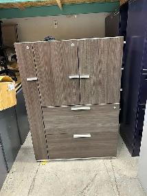 Teknion Storage & 2 Drawer Filing Cabinet with Coat Hanger