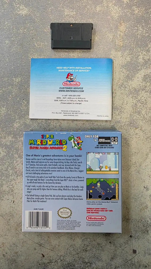 Super Mario World Super Mario Advance 2 in Box - Photo 2