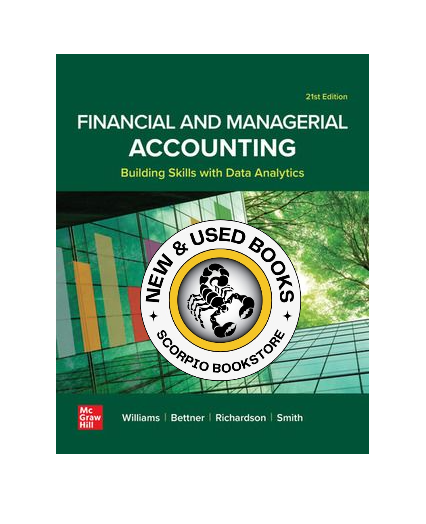 Financial & Managerial Accounting 21st Edition 9781265224240