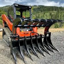 Heavy Duty 72" Skid Steer Rock Grapple Bucket – Reliable & Effic