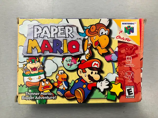 Paper Mario with Box - N64