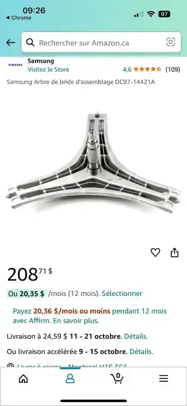 Spider, Croix de Cuve, Laveuse frontale, Samsung, LG, Mini GE - Photo 5