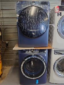 GE '28' Sapphire Blue Front Load Washer / Dryer Set on Sale‼️