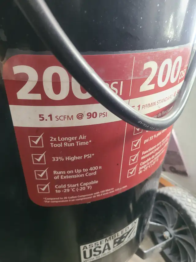 Husky 27 Gal 200 PSI Portable Compressor