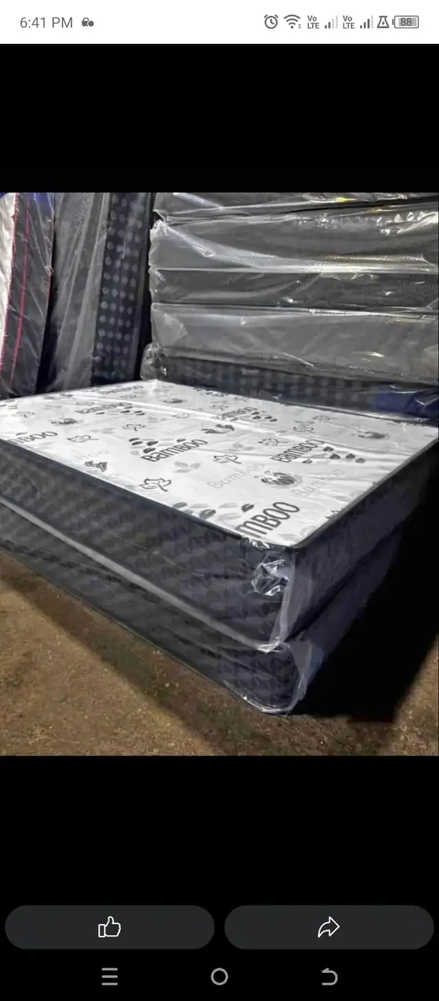 Brand New Queen Bamboo Mattress