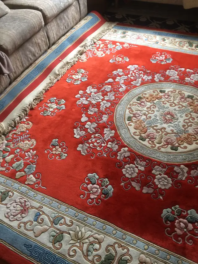 EXCELLENT LARGE 8 X 10 HANDMADE ORIENTAL STYLE WOOL RUG