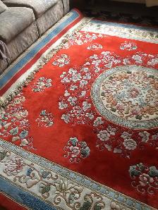 EXCELLENT LARGE 8 X 10 HANDMADE ORIENTAL STYLE WOOL RUG