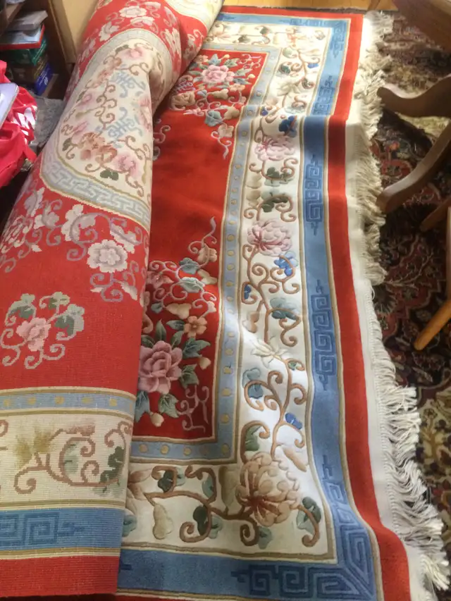 EXCELLENT LARGE 8 X 10 HANDMADE ORIENTAL STYLE WOOL RUG - Photo 5