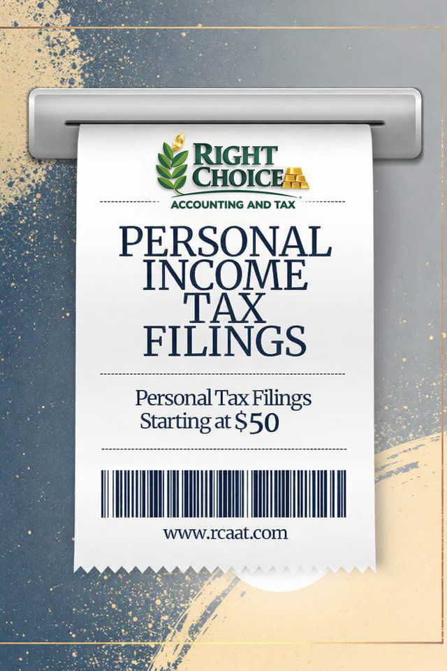 Affordable Personal Income Tax Filing – Starting at $50