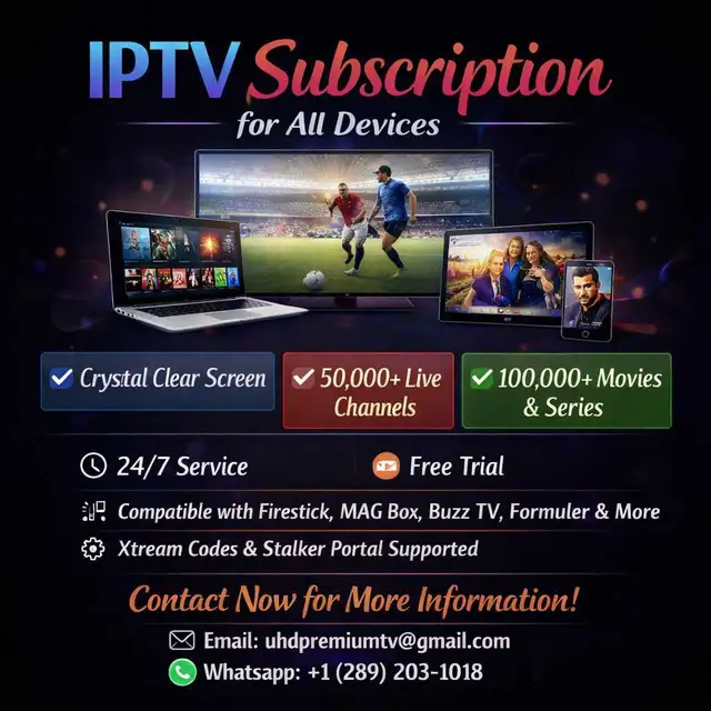 I.P.T.V 4K Streaming - No Freezing issues