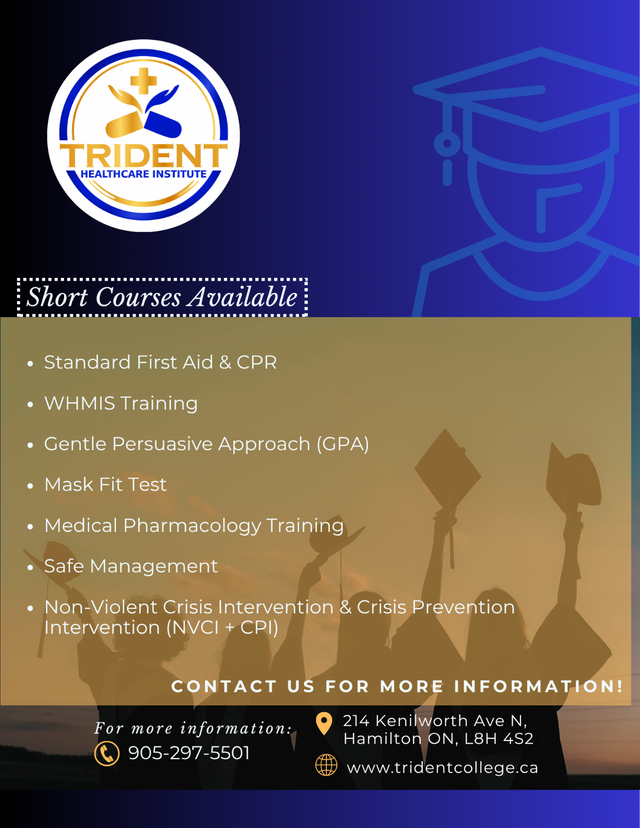 Short Courses at Trident Healthcare Institute - Hamilton