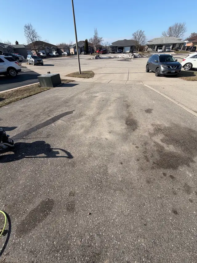 driveway/concrete cleaning