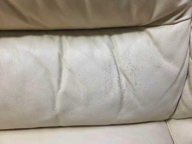 White leather couch forsale - Photo 4