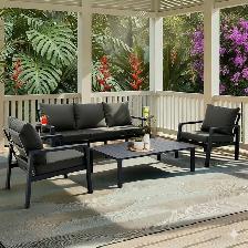 Brand New 4-Piece Heavy Duty Steel Patio Furniture Set Special $