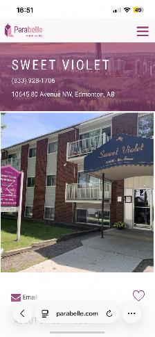 1 bedroom apartment for rent