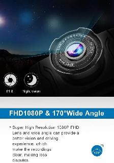 Chortau 1080P FHD Car Dash Camera, 3.2' Screen, 170°Wide Angle - Photo 3