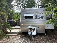 Trailer for sale on leased lot at Candle Lake