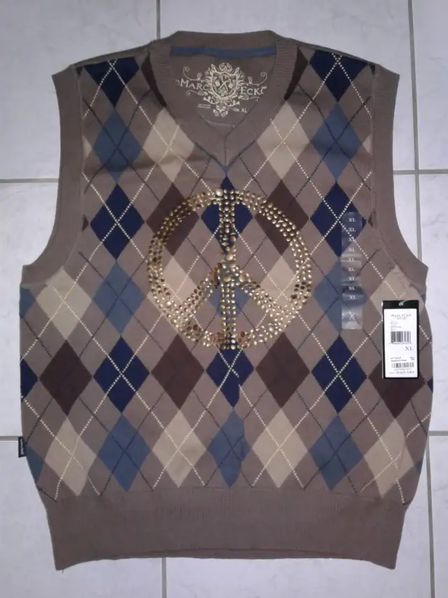 NEW MEN'S SWEATER VEST (from MACY'S) size XL,  $10 or swap - Photo 2