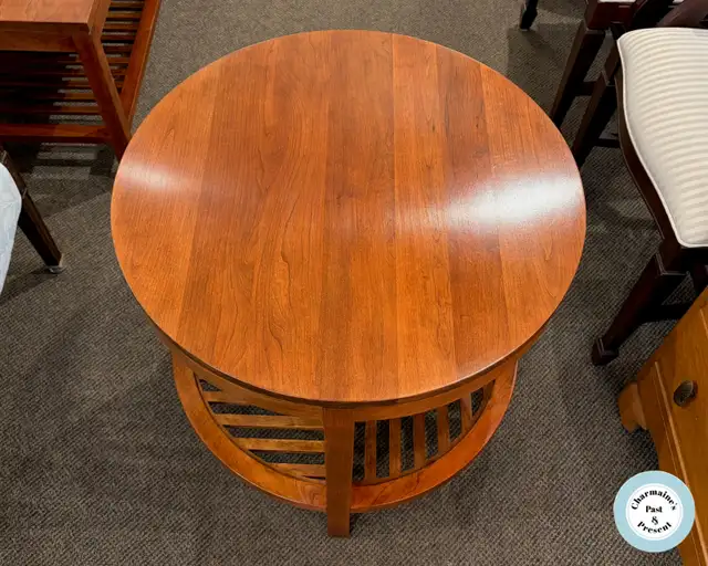 Magnificent Solid Cherry Stickley Side Table at Charmaine's - Photo 2