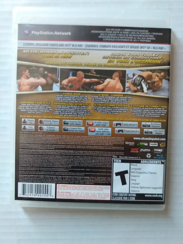 UFC 2010 UNDISPUTED PS3 GAME FOR PLAYSTATION 3 MINT - Photo 2
