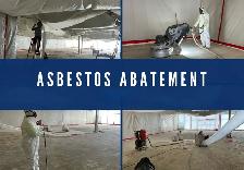 Asbestos abatement worker