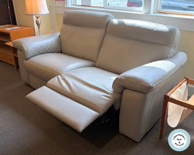 Near New Natuzzi Leather Power Reclining Sofa at Charmaine's - Photo 2