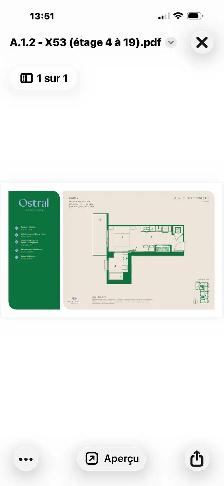 condo studio à louer - Photo 2