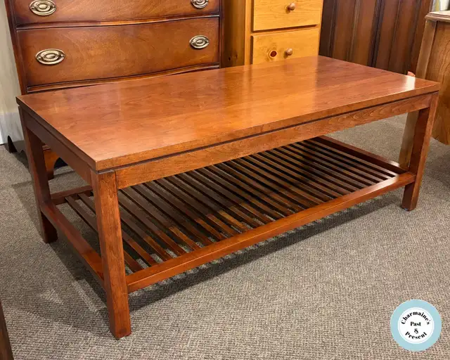 Exquisite Solid Cherry Stickley Coffee Table at Charmaine's - Photo 2