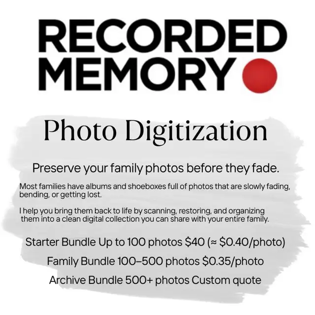 Preserve Your Family Photos - Digitizing Services