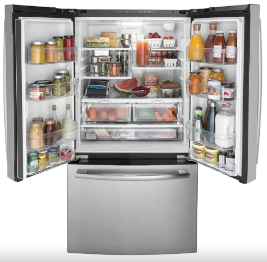 GE 27 Cu Ft French Door Refrigerator - Photo 2