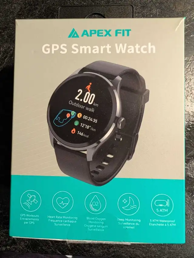 APEX FIT GPS smart watch...NEW