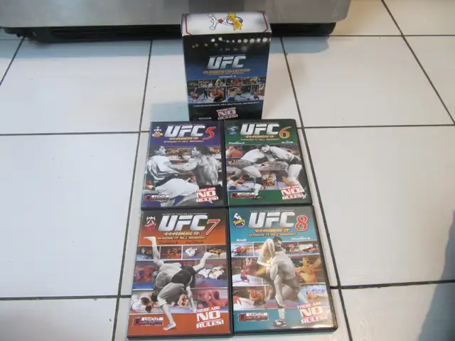 UFC Classics Collection Volumes 5-8 DVD Like New Circa 1994-96 - Photo 6