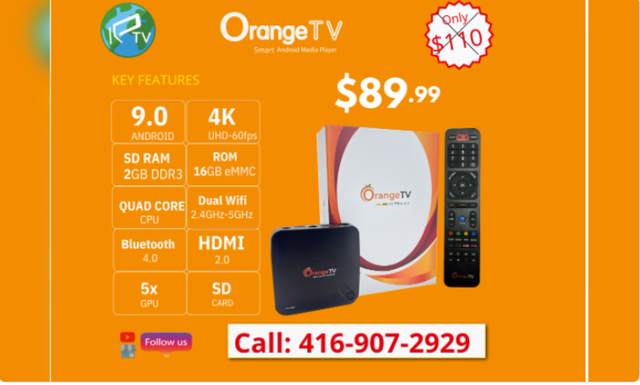 TV Box (Android) – 4K UHD Media Player 416-907-2929