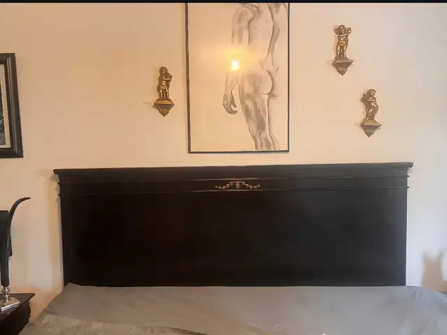 Solid Mahoney Headboard King Size