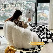 Brand New Elegant & Comfort Pumpkin Chair Couch w/Stool $299 - Photo 2