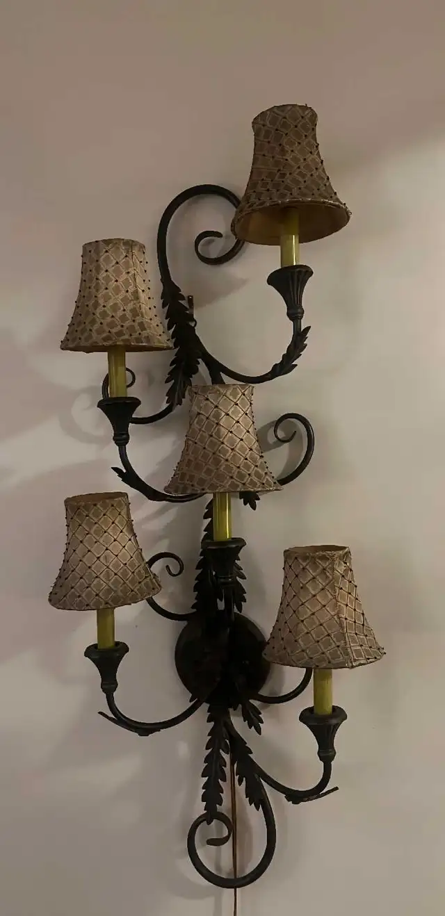 2x Wall Sconces Bombay Company