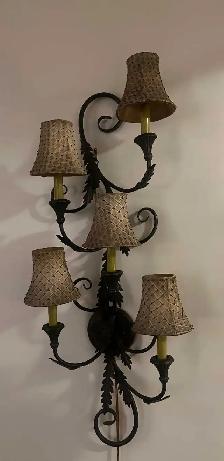 2x Wall Sconces Bombay Company