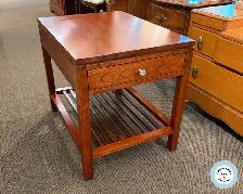 Solid Cherry Stickley Side Table with Drawer at Charmaine's - Photo 2