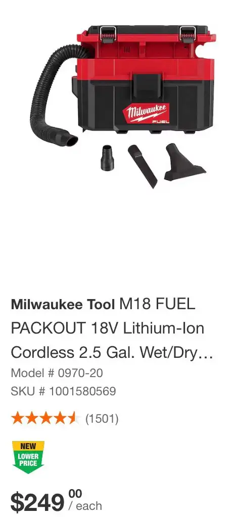 Milwaukee Tool M18 FUEL PACKOUT 18V Lithium-Ion Cordlless